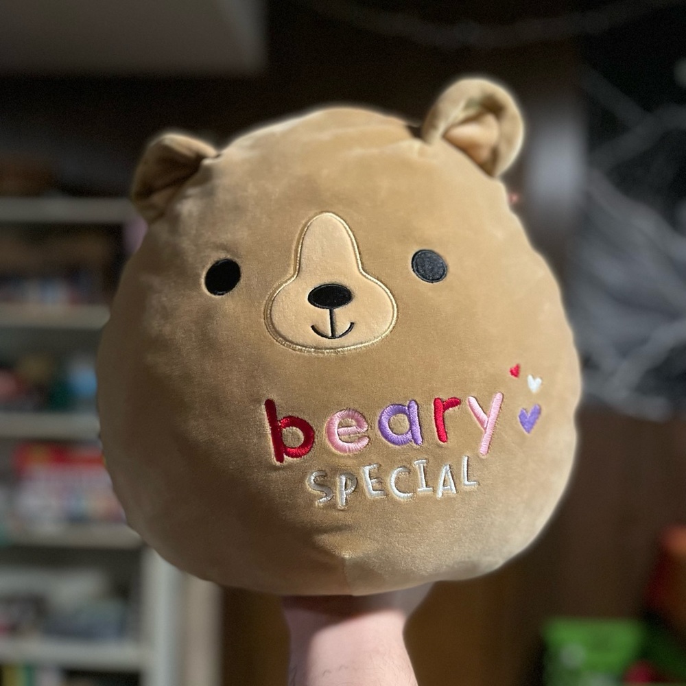 Squishmallows Baron the Bear “Beary Special” Valentines edition plush!